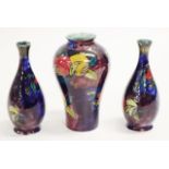 Three various shaped Hancock & Sons English vases