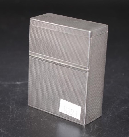 French silver cigarette box