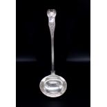 Victorian sterling silver soup ladle