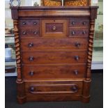 Victorian mahogany chest of drawers