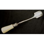 Victorian ivory handle stilton scoop