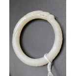 Good Chinese white jade bangle