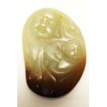 Vintage Chinese carved stone Buddha toggle