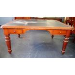 Victorian cedar library table