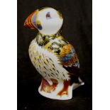 Royal Crown Derby 'Puffin' paper weight