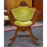 Vintage X frame salon chair