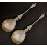 Two Victorian sterling silver Apostle spoons