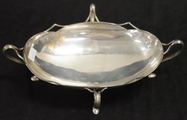 Good Edward VII sterling silver footed dish - Image 4 of 4