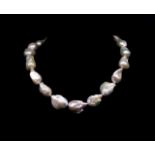 Baroque pearl necklace