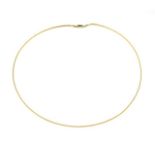 18ct yellow gold omega chain necklace