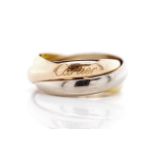 Cartier "trinity" 18ct gold ring