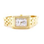 Ladies Longines 18ct gold and diamond watch