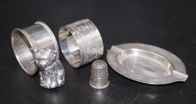 Three various sterling silver pieces