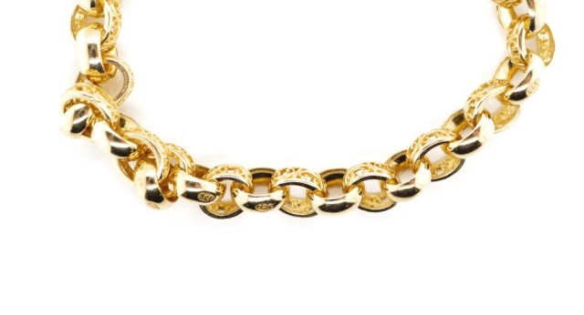 Matching 9ct yellow gold bracelet and necklace - Image 11 of 12