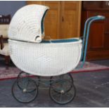 Vintage full size cane pram