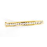 2.00ct diamond set 18ct yellow gold bangle