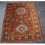 Old hand made wool rug