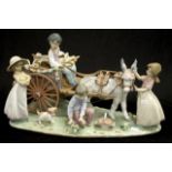 Large Lladro enchanted outing figural group
