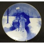 Doulton Burslem 'Blue Children' plate