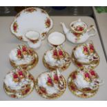 Forty piece Royal Albert"Old Country Roses"teaset