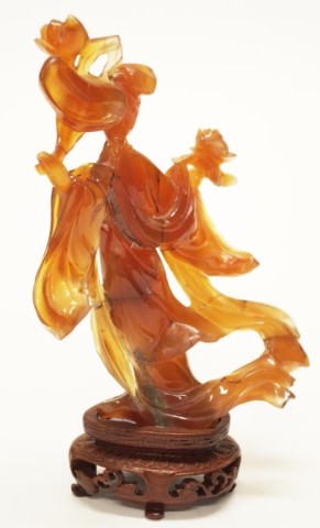 Chinese Jadeite Guanyin figure - Image 4 of 4