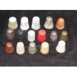 Collection of vintage sewing thimbles