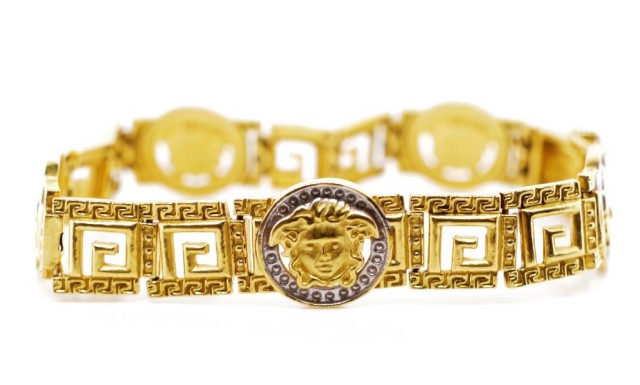 22ct yellow gold Medusa mask bracelet - Image 5 of 6