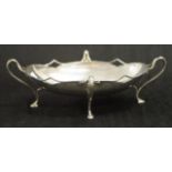 Good Edward VII sterling silver footed dish