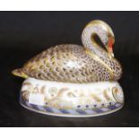 Royal Crown Derby "Black Swan" paperweight