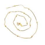 18ct yellow gold chain necklace