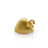 18ct yellow gold heart pendant