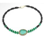 Multi gemstone beaded necklace