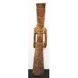 Papua New Guinea carved Kundu drum