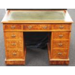 Early 20th century antique pedestal desk