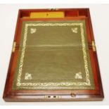 William IV Flame mahogany writing box