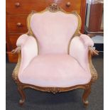 Victorian grandfather chair