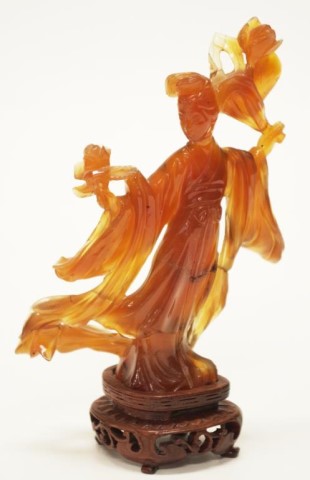 Chinese Jadeite Guanyin figure - Image 2 of 4