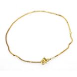 18ct yellow gold box chain bracelet