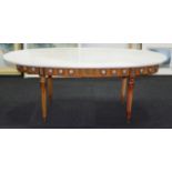 Louis XV style marble top coffee table