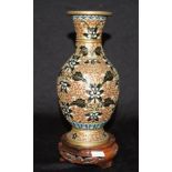 Decorative Chinese cloisonne vase