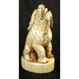 Chinese carved ivory Kylin seal