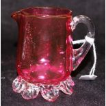 Antique Ruby glass jug
