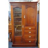 Edwardian pine wardrobe