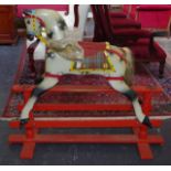 Vintage wood rocking horse