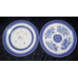 Two early 19th Century Chinese Export ware plates