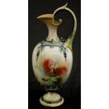 Royal Worcester Hadley hand painted ewer