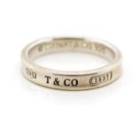 Tiffany & Co sterling silver 1837 ring