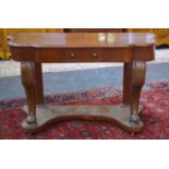 Victorian platform base side table