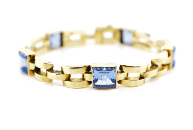 14ct yellow gold and topaz bracelet - Image 5 of 8