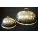 Large Victorian silver plated meat dome